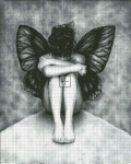 Mini Sad Butterfly Girl