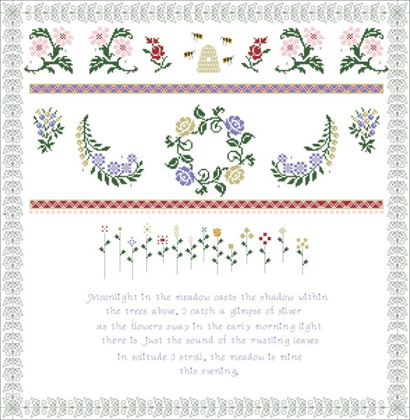 Flowers of the Meadow Material Pack - RESERVED FOR TEAL ONLY