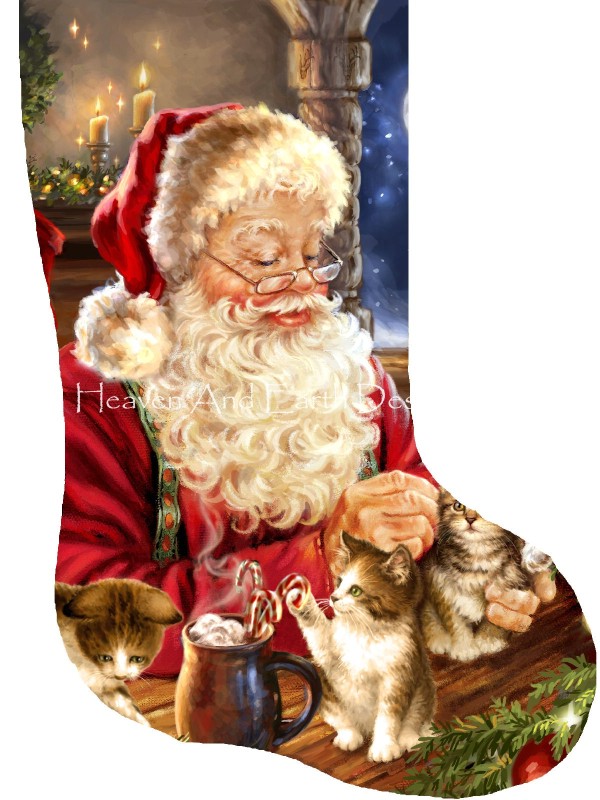 Stocking Kitten Christmas - Click Image to Close