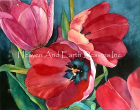 3 Red Tulips Request A Size