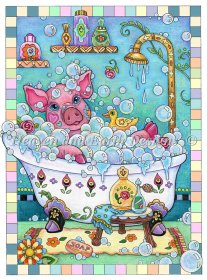 Piggy In A Bubble Bath