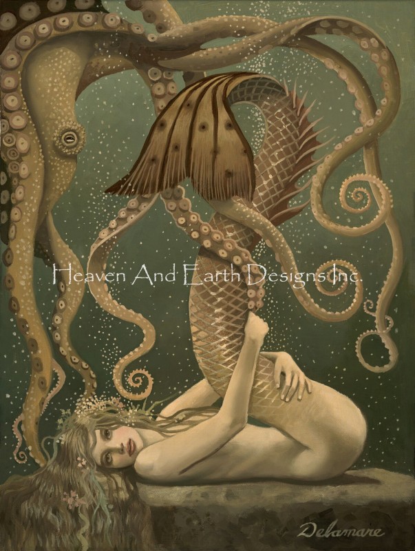 Mermaid And Octopus - Click Image to Close