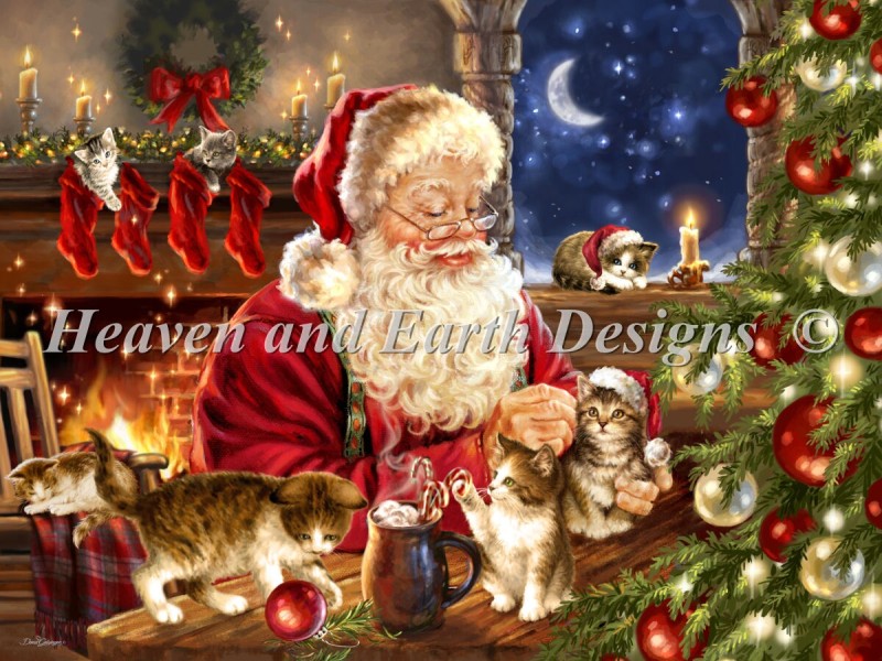Kitten Christmas - Click Image to Close
