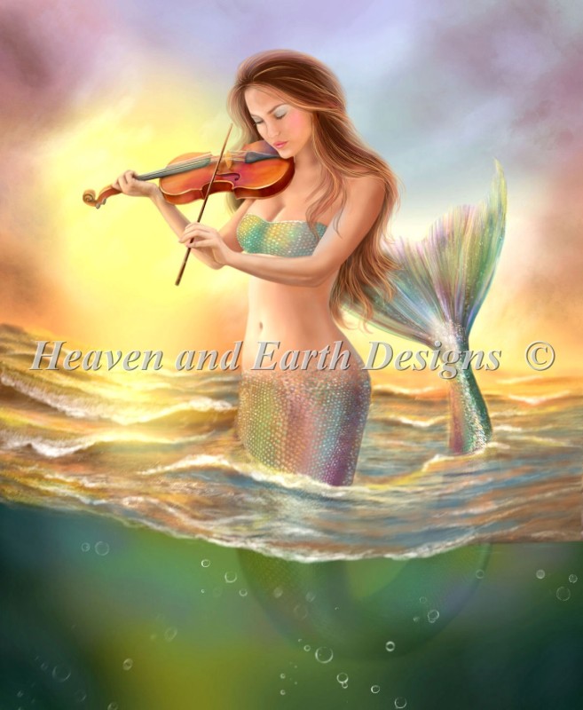 Mini Mermaid With A Violin - Click Image to Close