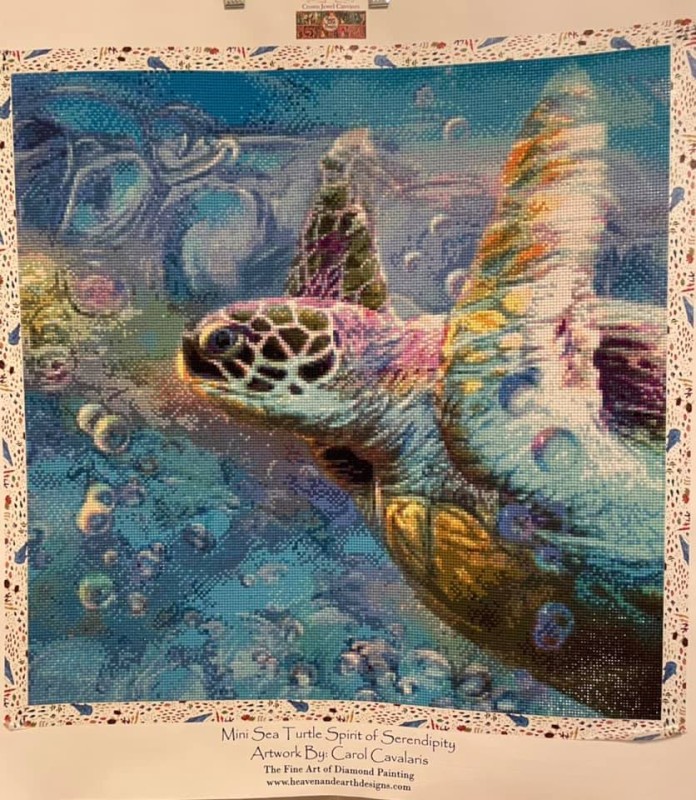 Diamond Painting Canvas - Mini Sea Turtle Spirit Of Serendipity - Click Image to Close