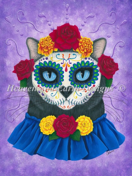Day Of The Dead Cat Gal Material Pack