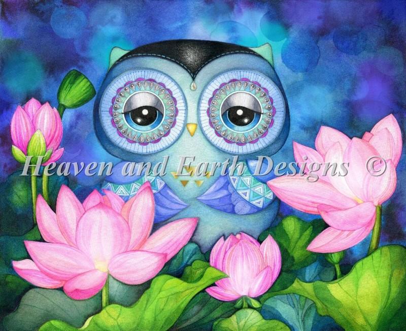 Mini Lotus Owl - Click Image to Close