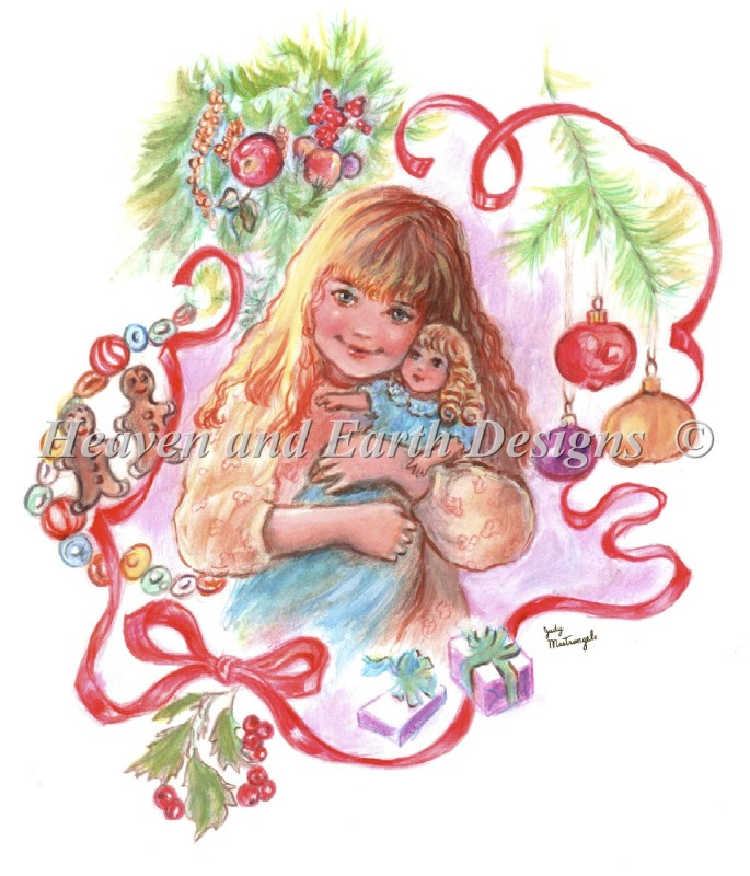 Little Girls Christmas Material Pack - Click Image to Close