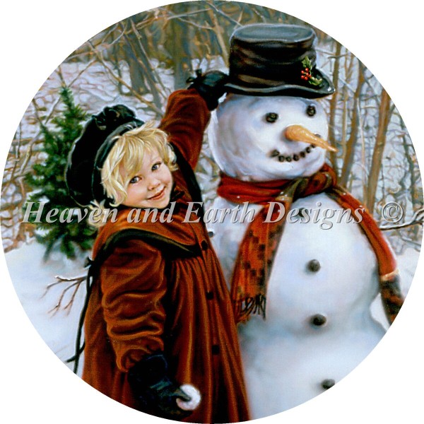 Ornament Girl Snowman