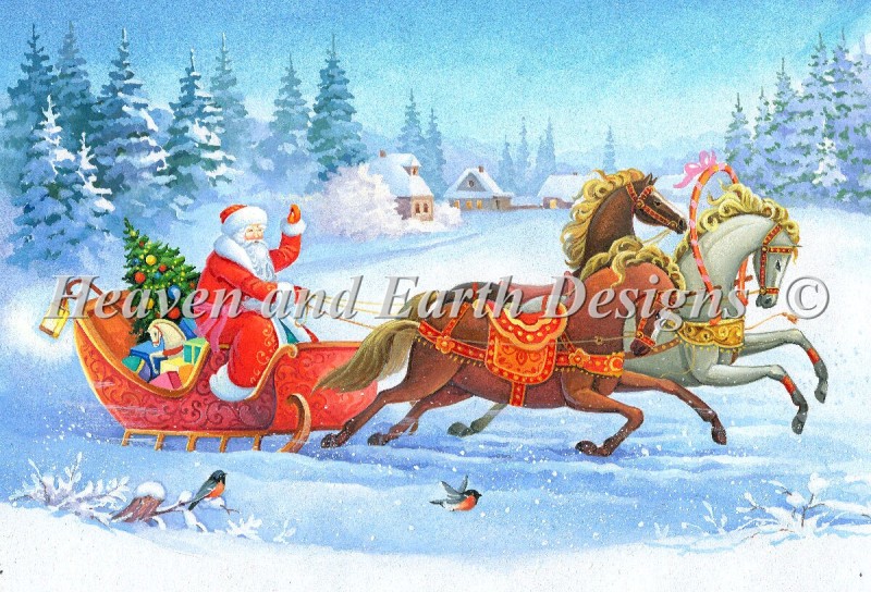 Santa Hurries On Holiday - Click Image to Close
