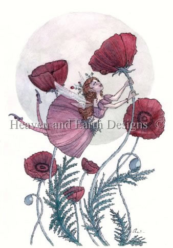 Red Poppy and The Lady Bug - Click Image to Close