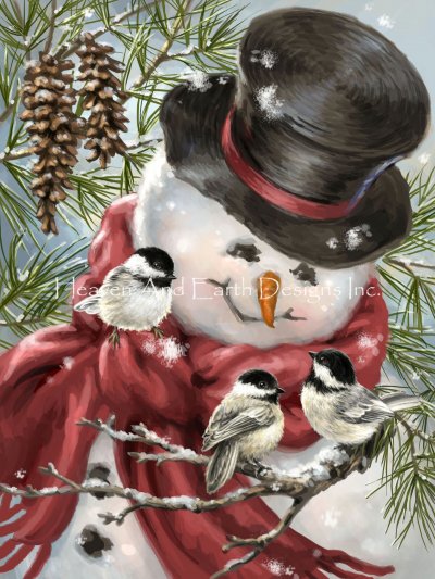 Mini Snowman Snuggles Material Pack - Click Image to Close