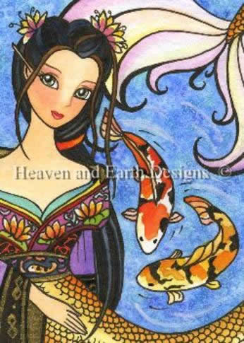 QS Kimono-Koi Mermaid - Click Image to Close
