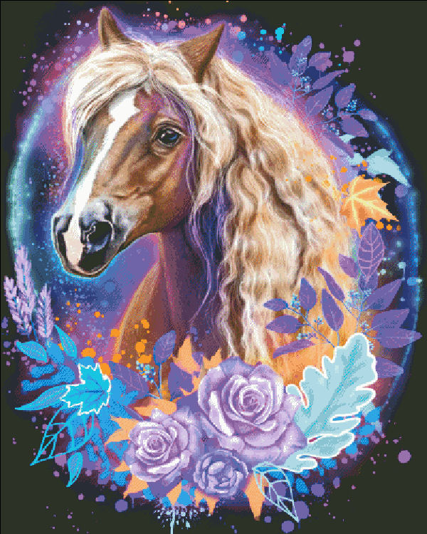 Cool Native American Horse - Diamond Paintings 