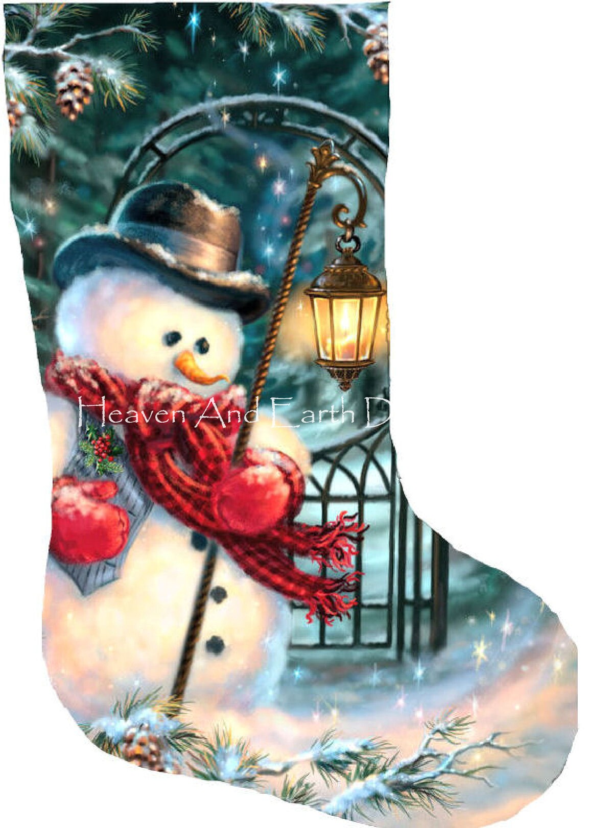 Stocking The Enchanted Christmas Snowman Reverse, Gelsinger, Dona