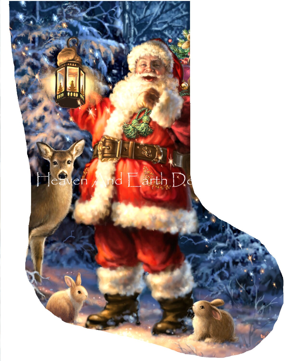 Design Works - Woodland Snowman Christmas Stocking - CrossStitchWorld