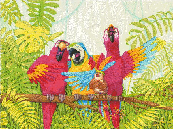 Parrots - Click Image to Close